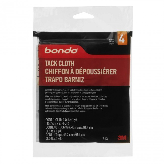 3M Tack Cloth, Use to Remove Loose Sand Dust and Trash Particles from Surfaces Before Priming and Paint Application – 813
