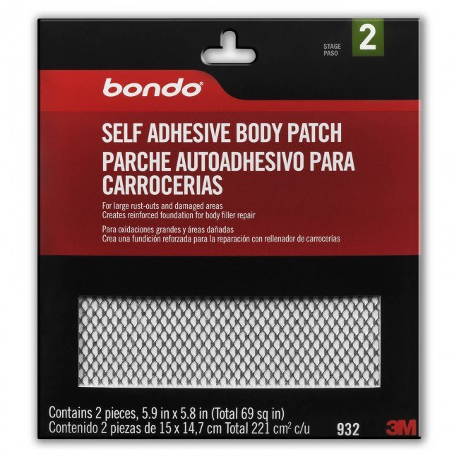 3M Body Patch, Use to Provide a Firm, Metal Reinforced Contour Foundation for Body Filler and Fiberglass Resins – 932