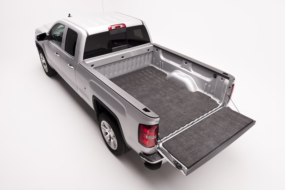 Bedrug Bed Mat, Classic, Direct-Fit, Without Raised Edges, Dark Gray, Carpet-Like Polypropylene, Tailgate Mat Not Included – BMC19LBS