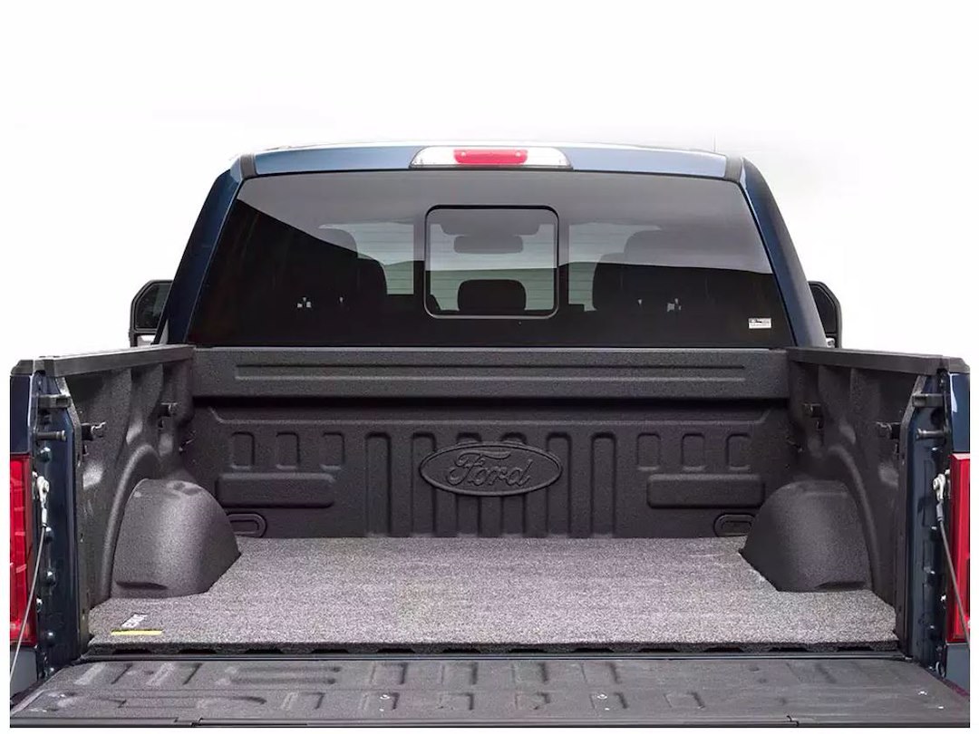 Bedrug Bed Mat, Classic, Direct-Fit, Without Raised Edges, Dark Gray, Carpet-Like Polypropylene, Tailgate Mat Not Included – BMC19SBD