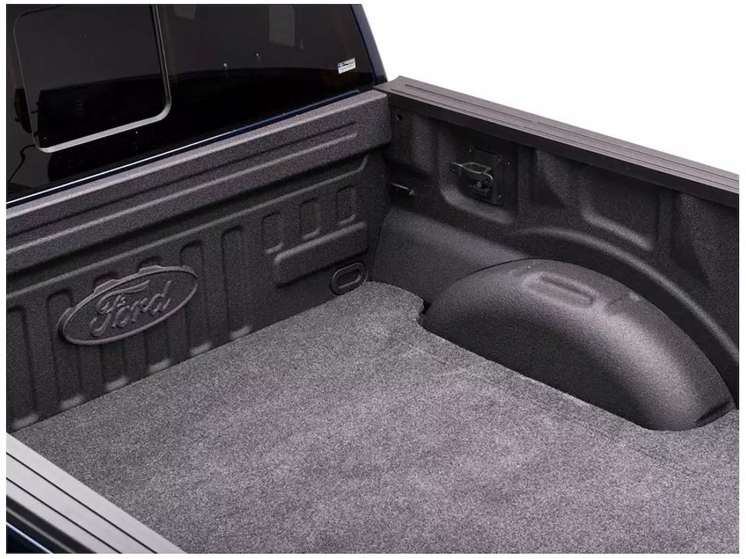 Bedrug Bed Mat, Classic, Direct-Fit, Without Raised Edges, Dark Gray, Carpet-Like Polypropylene, Tailgate Mat Not Included – BMC19SBD