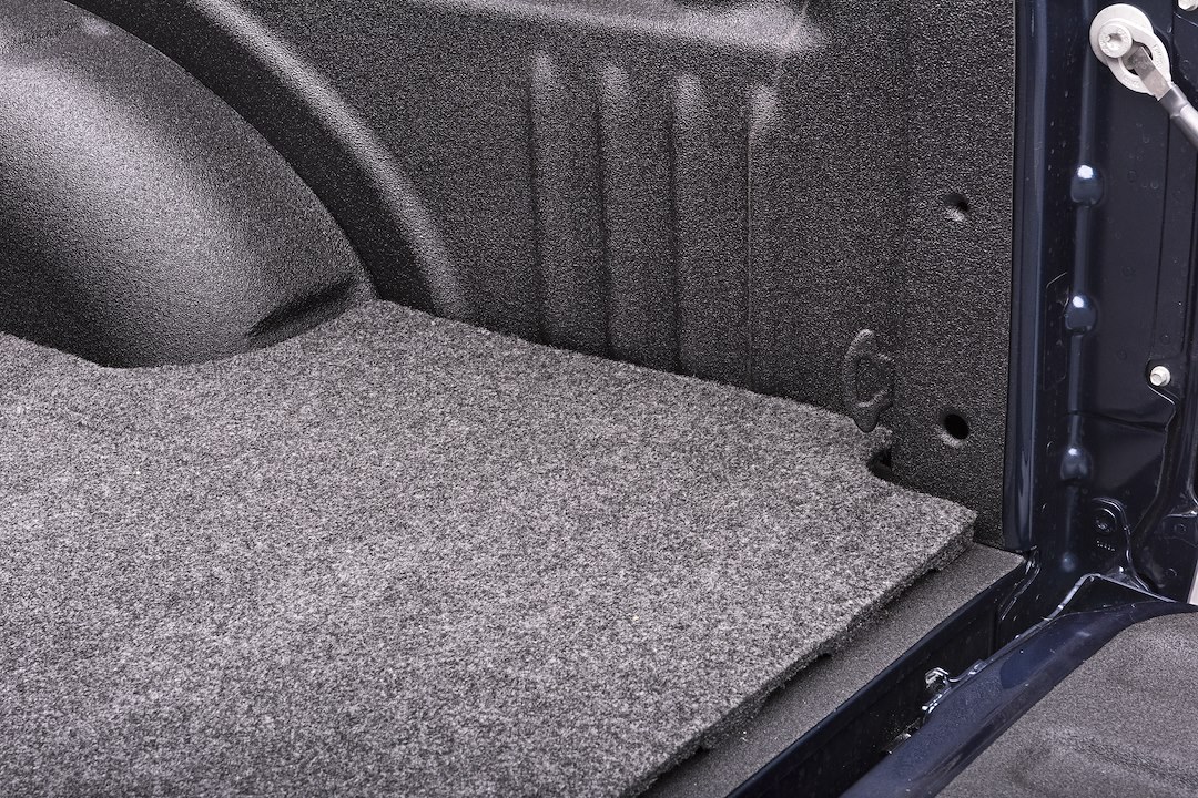 Bedrug Bed Mat, Classic, Direct-Fit, Without Raised Edges, Dark Gray, Carpet-Like Polypropylene Foam, Tailgate Mat Not Included – BMH17RBS