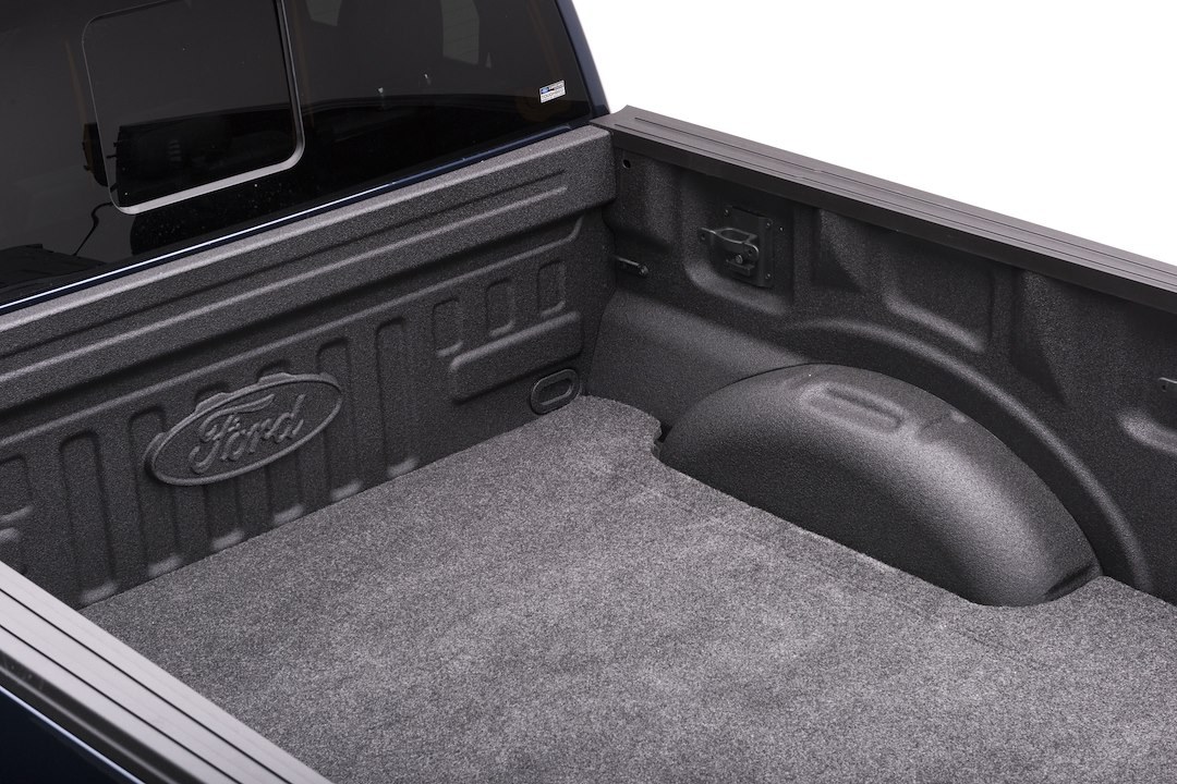 Bedrug Bed Mat, Classic, Direct-Fit, Without Raised Edges, Dark Gray, Carpet-Like Polypropylene Foam, Tailgate Mat Not Included – BMH17RBS