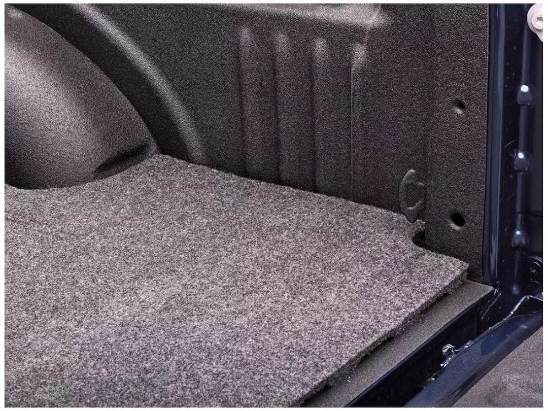 Bedrug Bed Mat, Classic, Direct-Fit, Without Raised Edges, Dark Gray, Carpet-Like Polypropylene, Tailgate Mat Not Included – BMQ15SBD