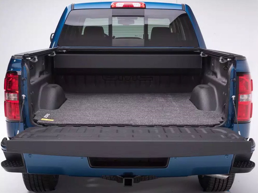 Bedrug Bed Mat, Classic, Direct-Fit, Without Raised Edges, Dark Gray, Carpet-Like Polypropylene, Tailgate Mat Not Included – BMY24DCS
