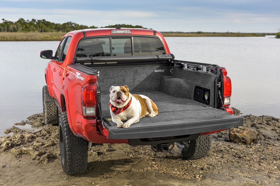 Bedrug Bed Liner, Classic, Drop IN, Under Bed Rail, Dark Gray, Carpet-Like Polypropylene, Tailgate Liner Included – BRY19DCK