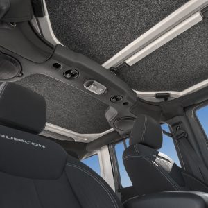 Bedrug Headliner, Dark Gray, Carpet-Like Polypropylene, With Rear Section/ Middle Section/ Freedom Panels – HLJK114DRK