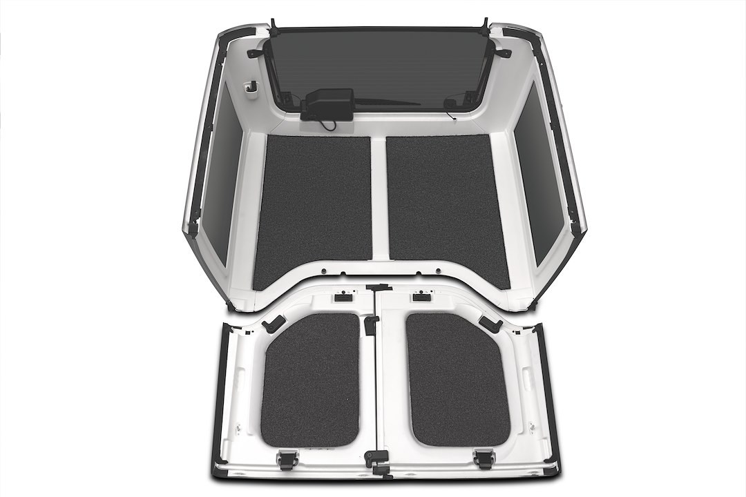 Bedrug Headliner, Dark Gray, Carpet-Like Polypropylene, With Rear Section/ Freedom Panels, 4 Piece – HLJL182DRK