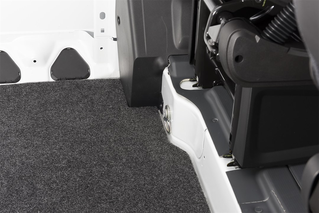 Bedrug Cargo Area Liner, Vanrug, Direct-Fit, Dark Gray, Carpet-Like Polypropylene, 128-5/8 Inch Lenght X 69-3/8 Inch Width – VRDP14M