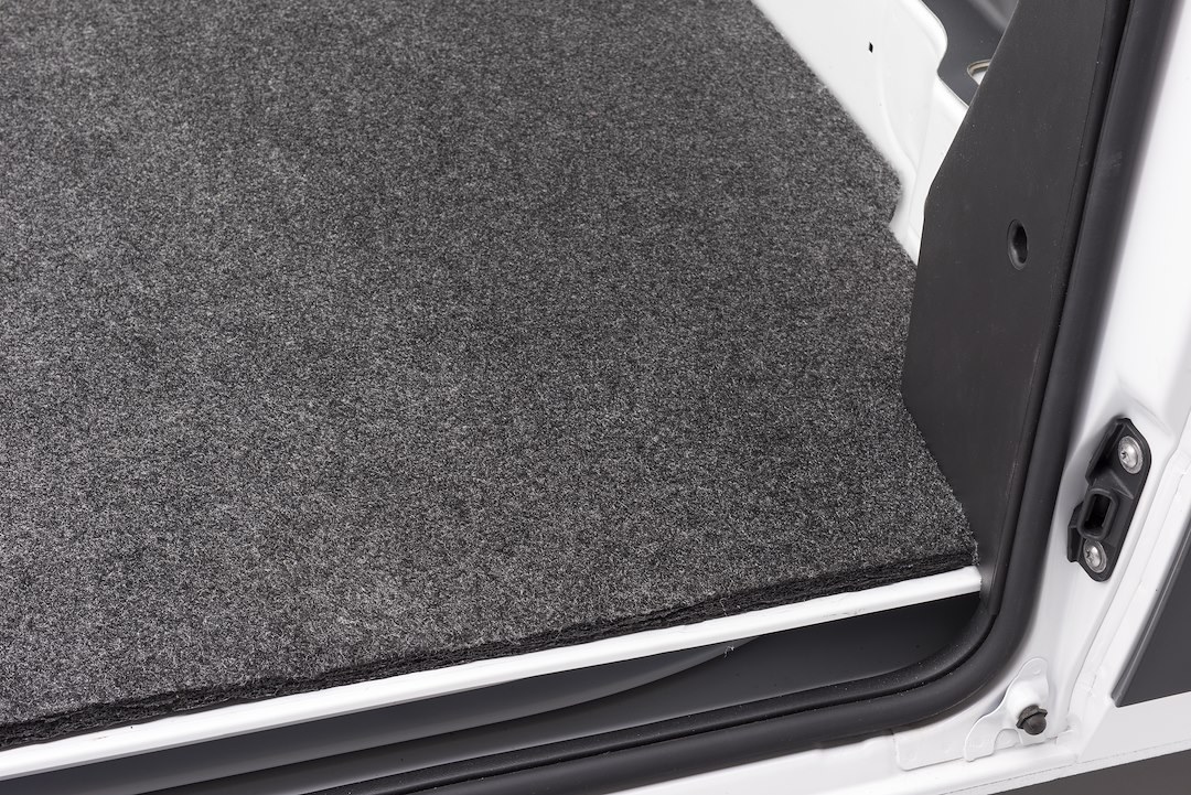 Bedrug Cargo Area Liner, Vanrug, Direct-Fit, Dark Gray, Carpet-Like Polypropylene, 128-5/8 Inch Lenght X 69-3/8 Inch Width – VRDP14M