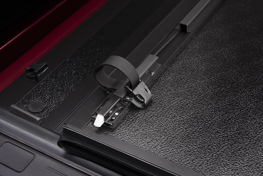 BAK Industries Tonneau Cover, Fibermax, Hard Folding, 2 Folds/ 3 Panels, Front Hinge Allows Entire Tonneau to Flip Up When Folded – 1126133