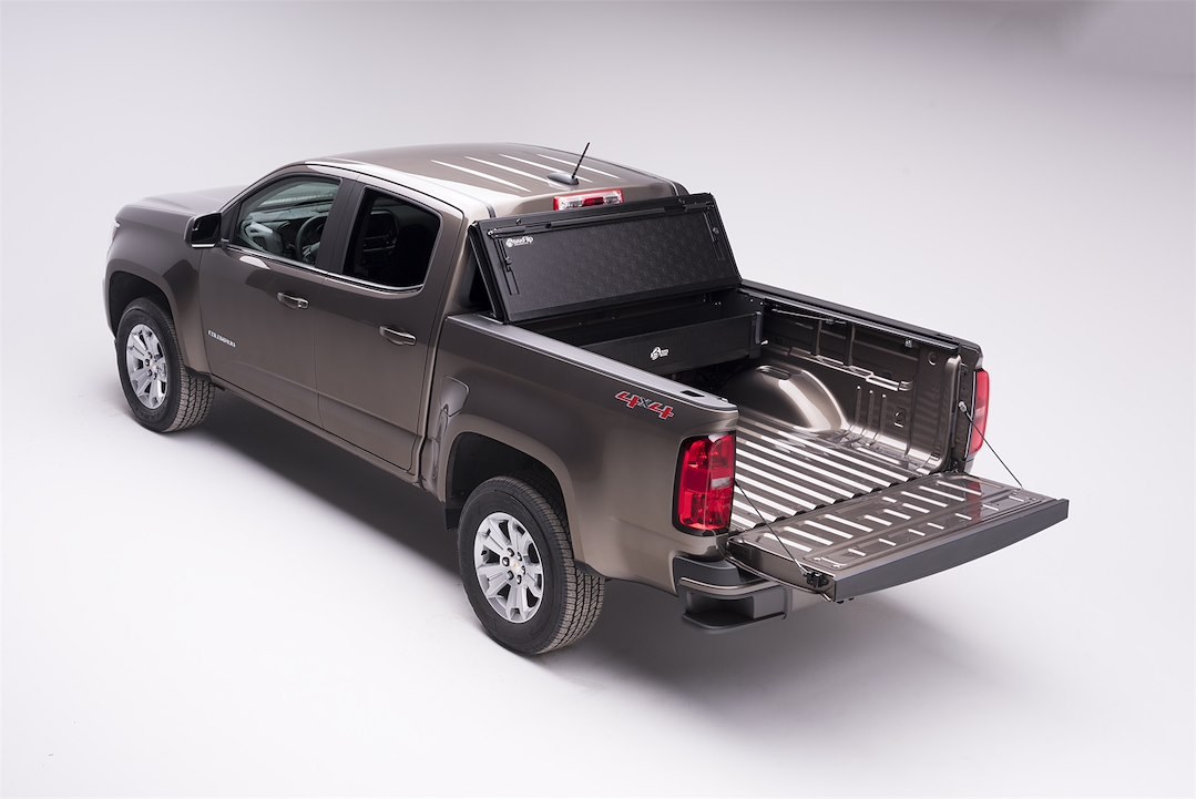 BAK Industries Tonneau Cover, Bakflip G2, Hard Folding, 2 Folds/ 3 Panels, Front Hinge Allows Entire Tonneau to Flip Up When Folded – 226107