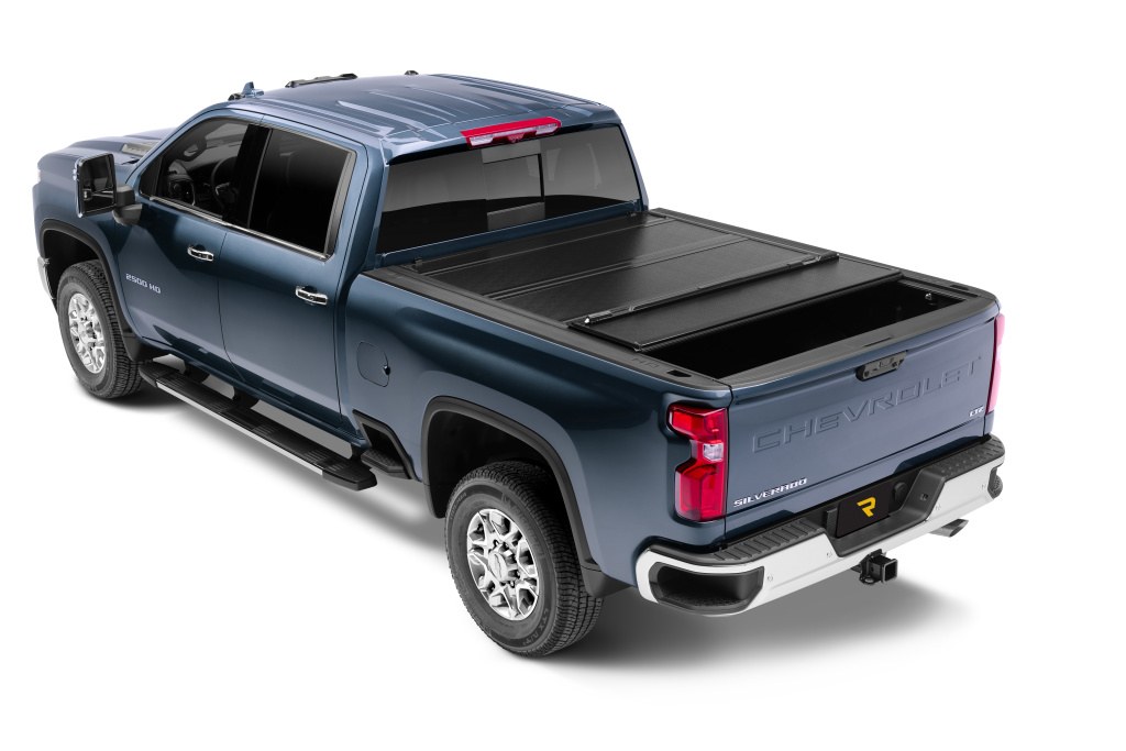 BAK Industries Tonneau Cover, Bakflip G2, Hard Folding, 3 Folds/ 4 Panels, Front Hinge Allows Entire Tonneau to Flip Up When Folded – 226133