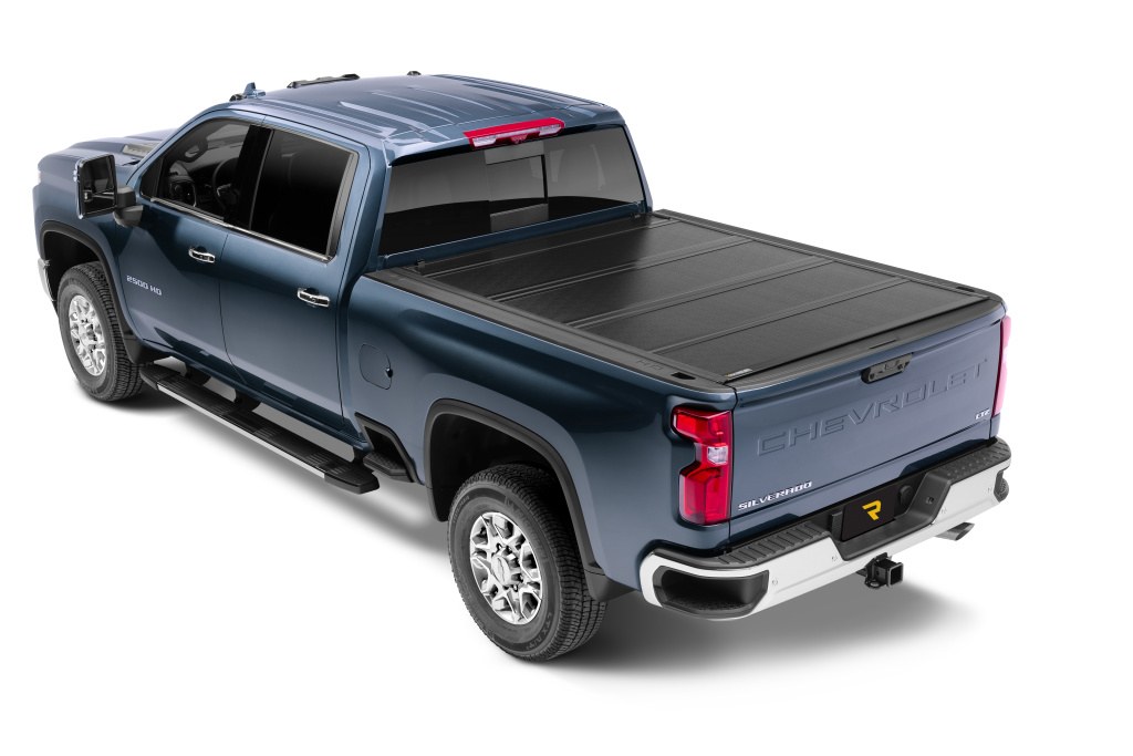 BAK Industries Tonneau Cover, Bakflip G2, Hard Folding, 3 Folds/ 4 Panels, Front Hinge Allows Entire Tonneau to Flip Up When Folded – 226134