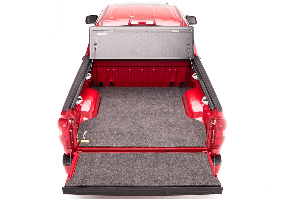 BAK Industries Tonneau Cover, Bakflip G2, Hard Folding, 2 Folds/ 3 Panels, Front Hinge Allows Entire Tonneau to Flip Up When Folded – 226411