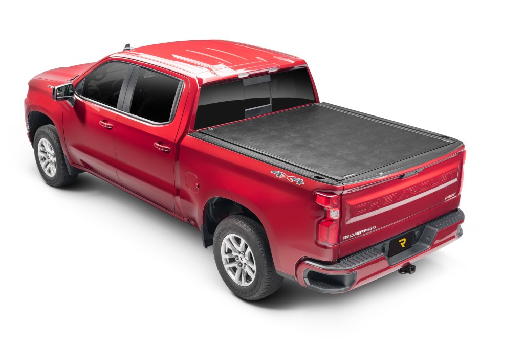 BAK Industries Tonneau Cover, Revolver X2, Hard Roll Up, Lockable Using Tailgate Handle Lock, Black, Aluminum/Vinyl – 39133
