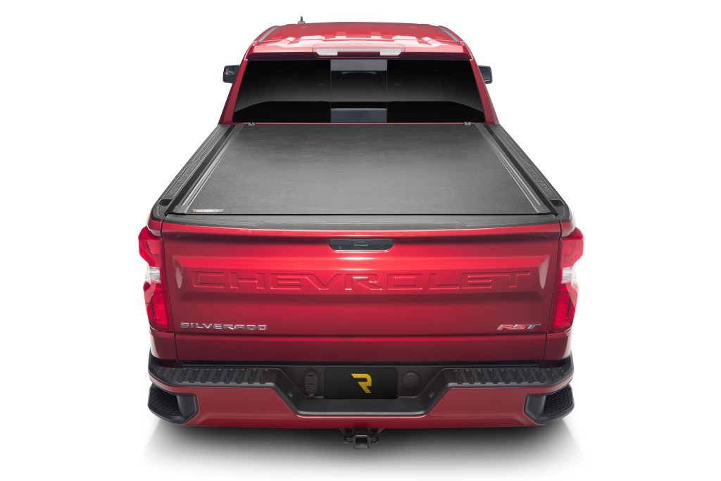 BAK Industries Tonneau Cover, Revolver X2, Hard Roll Up, Lockable Using Tailgate Handle Lock, Black, Aluminum/Vinyl – 39133