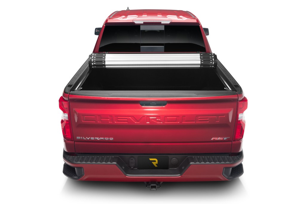 BAK Industries Tonneau Cover, Revolver X2, Hard Roll Up, Lockable Using Tailgate Handle Lock, Black, Aluminum/Vinyl – 39133