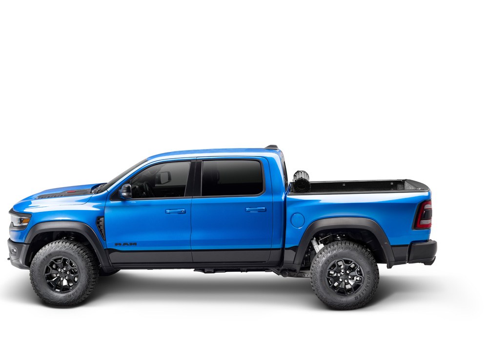 BAK Industries Tonneau Cover, Revolver X2, Hard Roll Up, Lockable Using Tailgate Handle Lock, Black, Aluminum/Vinyl – 39214