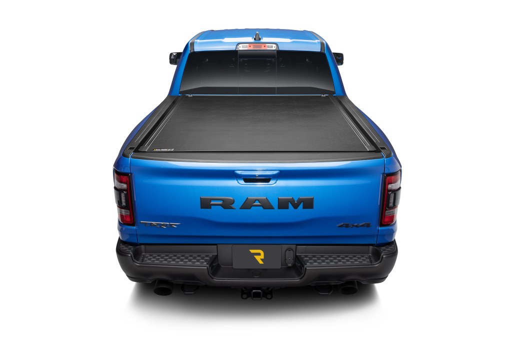 BAK Industries Tonneau Cover, Revolver X2, Hard Roll Up, Lockable Using Tailgate Handle Lock, Black, Aluminum/Vinyl – 39214