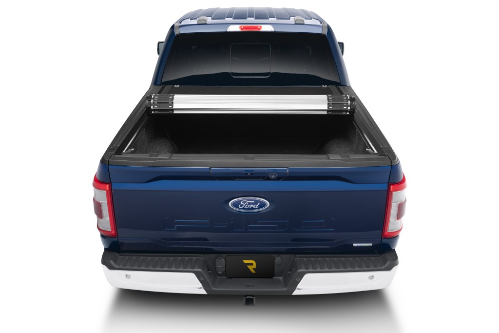 BAK Industries Tonneau Cover, Revolver X2, Hard Roll Up, Lockable Using Tailgate Handle Lock, Black, Aluminum, Can Be Used with Bak Tool Box – 39339