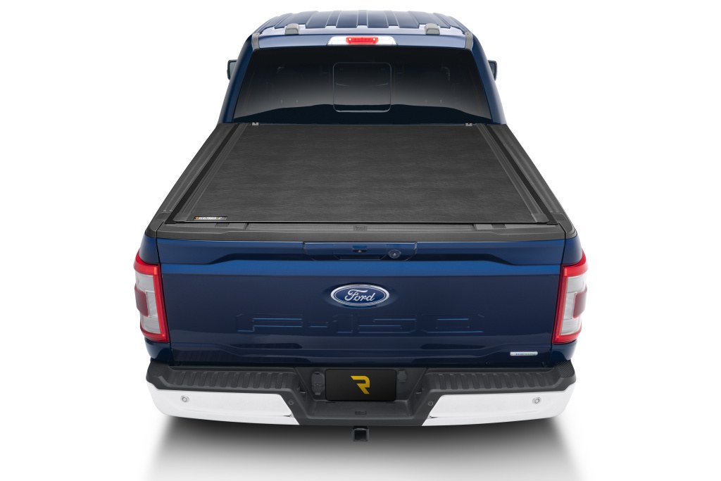 BAK Industries Tonneau Cover, Revolver X2, Hard Roll Up, Low Profile, Leather Grain Black, Vinyl Top with Aluminum Underside, Non-Lockable – 39342
