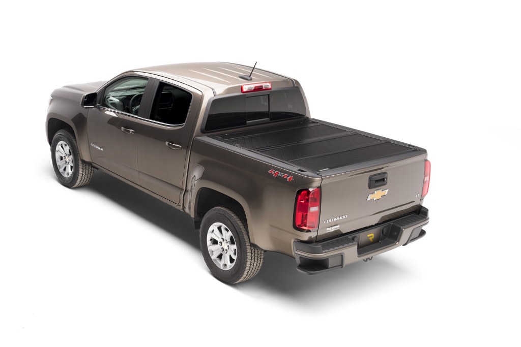 BAK Industries Tonneau Cover, Bakflip F1, Hard Folding, 2 Folds/ 3 Panels, Front Hinge Allows Entire Tonneau to Flip Up When Folded – 772146