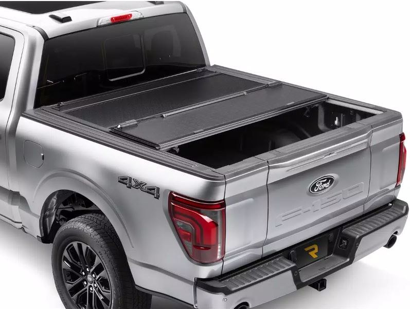 BAK Industries Tonneau Cover, Bakflip F1, Hard Folding, 2 Folds/ 3 Panels, Front Hinge Allows Entire Tonneau to Flip Up When Folded – 772337