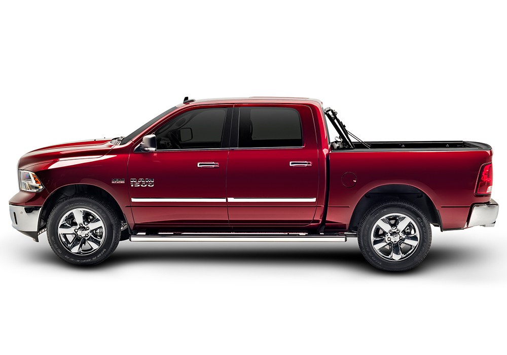 BAK Industries Tonneau Cover, Bakflip F1, Hard Folding, 2 Folds/ 3 Panels, Front Hinge Allows Entire Tonneau to Flip Up When Folded – 772440