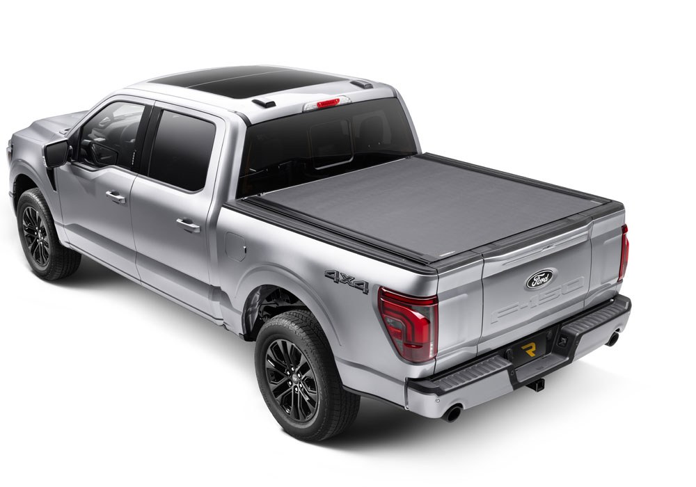 BAK Industries Tonneau Cover, Revolver X4TS, Hard Roll Up, Low Profile, Matte Black, Aluminum with Vinyl Top Cover, Non-Lockable – 80307RK