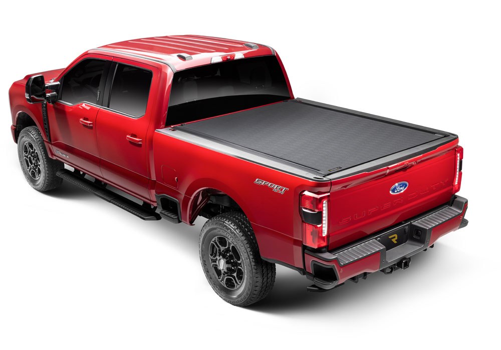 BAK Industries Tonneau Cover, Bak Revolver X4S, Hard Roll-Up, Lockable Using Tailgate Handle Lock, Black Matte, Aluminum – 80311
