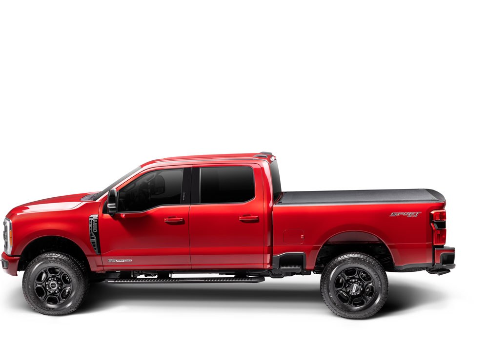 BAK Industries Tonneau Cover, Bak Revolver X4S, Hard Roll-Up, Lockable Using Tailgate Handle Lock, Black Matte, Aluminum – 80311