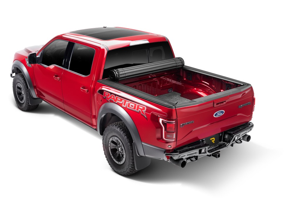BAK Industries Tonneau Cover, Revolver X4S, Hard Roll Up, Low Profile, Black, Vinyl Top with Aluminum Underside, Lockable – 80342