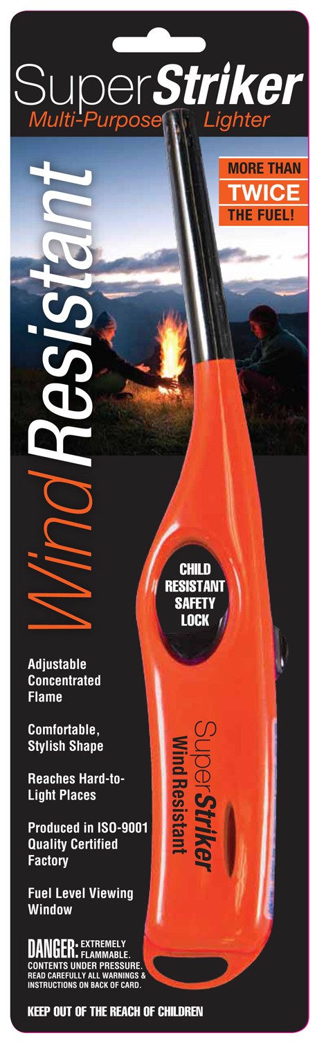 Beacon Power Lighter, Superstriker™, Butane Gas Lighter, Without Flexible Shaft, With Adjustable Flame, With Fuel Level Viewing Window – 1055WCR