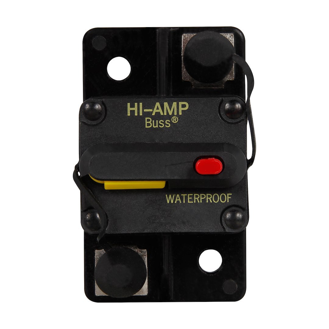 Bussmann Circuit Breaker, 60 Ampere, 4 Volt DC, -40 to 85 Degree Celsius Operating Temperature, IP67 Rating, Thermoset Plastic Housing – 285060F-121-1