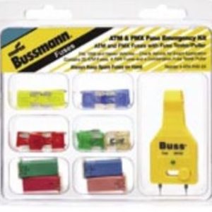 Bussmann Fuse Assortment, Blade Fuse, With Five Each of Atm 10 Amp/ 15 Amp/ 20 Amp/ 25 Amp/ 30 Amp – ATM-FMX-EK