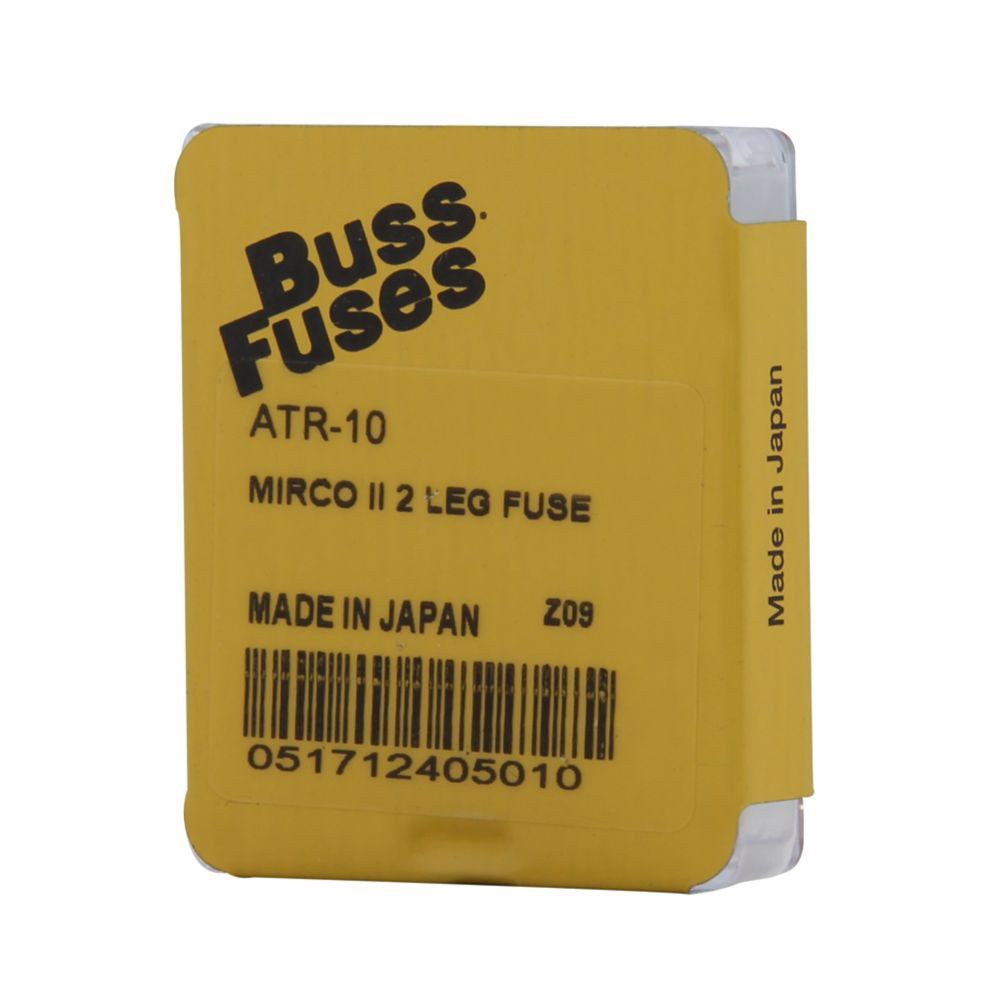 Bussmann Fuse, Red Blade, 2-LEG Micro, Atr, 10 Amp, Single – ATR-10