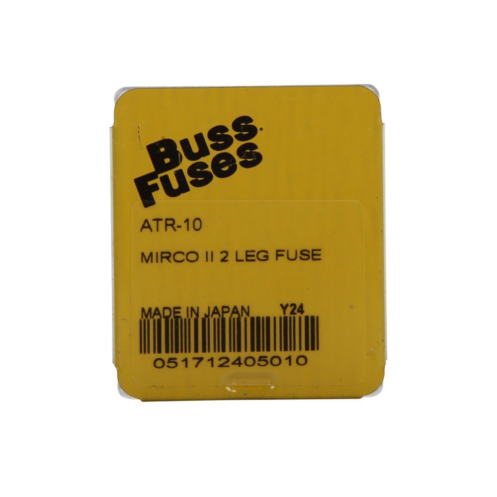 Bussmann Fuse, Red Blade, 2-LEG Micro, Atr, 10 Amp, Single – ATR-10