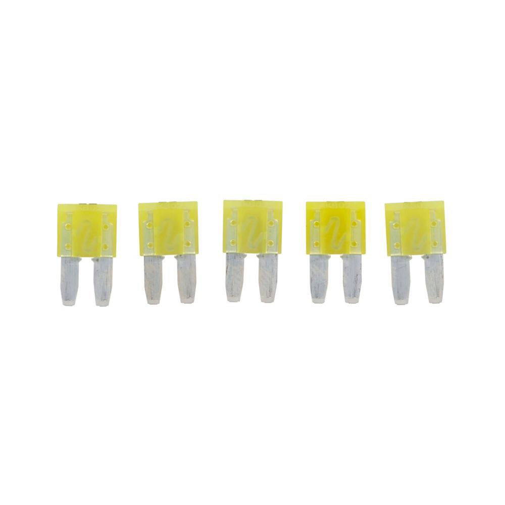 Bussmann Fuse, Yellow Blade, 2-LEG Micro, Atr, 20 Amp, Pack of 5 – ATR-20
