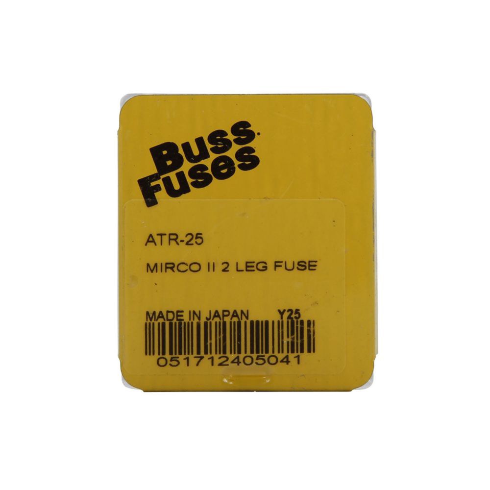 Bussmann Fuse, Clear Blade, 2-LEG Micro, Atr, 25 Amp, Pack of 5 – ATR-25