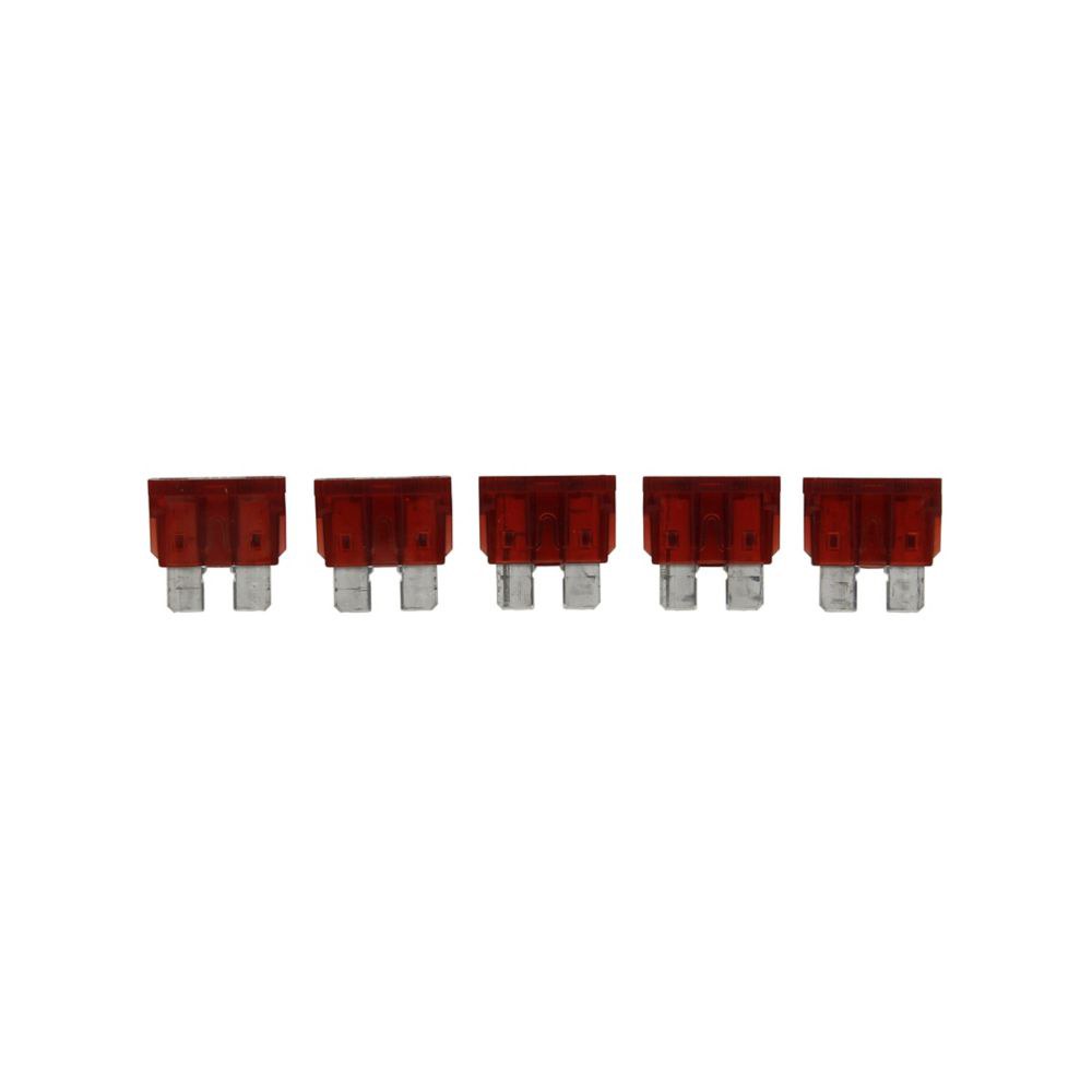 Bussmann Fuse, Red Blade, Atc, 10 Amp, Pack of 5, With English/ Spanish/ French Language Blister Packaging – BP/ATC-10-RP