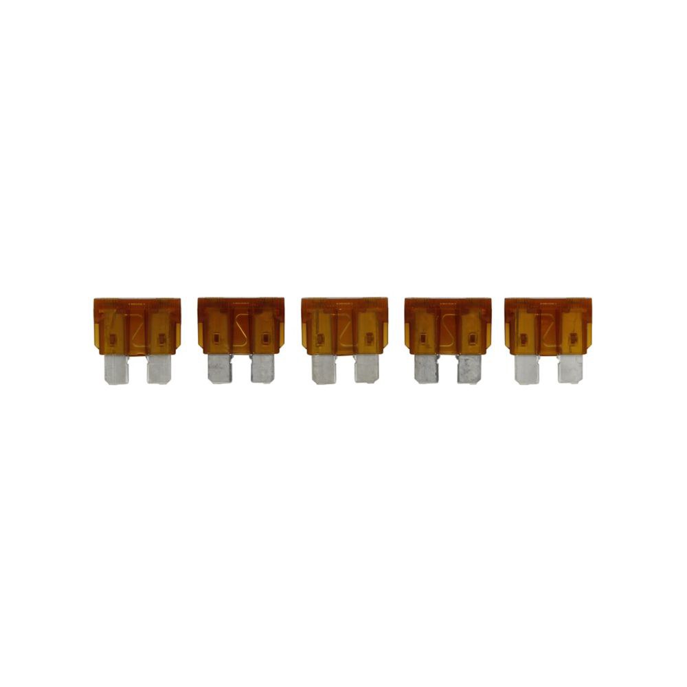 Bussmann Fuse, Tan Blade, Atc, 5 Amp, Pack of 5, With English/ Spanish/ French Language Blister Packaging – BP/ATC-5-RP