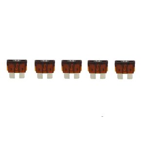 Bussmann Fuse, Brown Blade, Atc, 7.5 Amp, Pack of 5, With English/ Spanish/ French Language Blister Packaging – BP/ATC-7-1/2-RP
