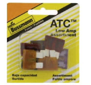 Bussmann Fuse Assortment, Atc Blade Fuse, With One Each of 10 Amp/ 15 Amp/ 20 Amp/ 25 Amp/ 30 Amp, Total 5 Pieces – BP/ATC-A5-RP