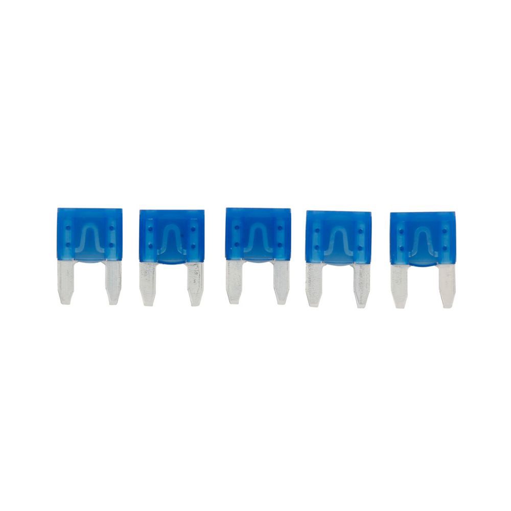 Bussmann Fuse, Blue Blade, Atm, 15 Amp, Pack of 5, With English/ Spanish/ French Language Blister Packaging – BP/ATM-15-RP