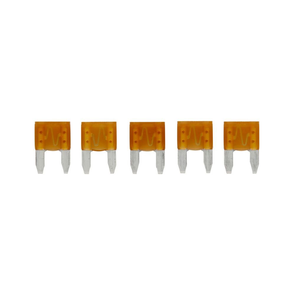 Bussmann Fuse, Tan Blade, Atm, 5 Amp, Pack of 5, With English/ Spanish/ French Language Blister Packaging – BP/ATM-5-RP