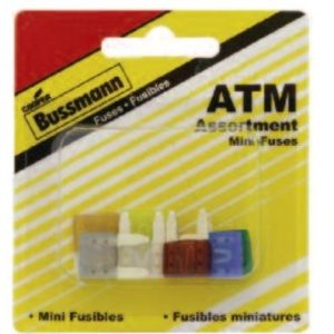 Bussmann Fuse Assortment, Low Profile Atm Blade Fuse, With One Each of 7-1/2 Amp/ 10 Amp/ 15 Amp/ 20 Amp/ 25 Amp/ 30 Amp – BP/ATM-A6LP-RP