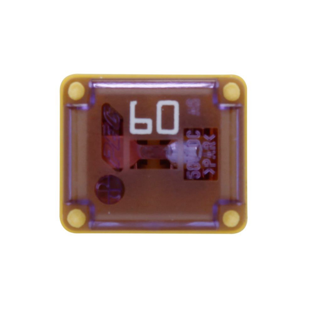 Bussmann Fuse, Female Maxi™, Female Type, Low Profile, Fmx, 60 Amp, Single, With English/ Spanish/ French Language Blister Packaging – BP/FMX-60LP-RP