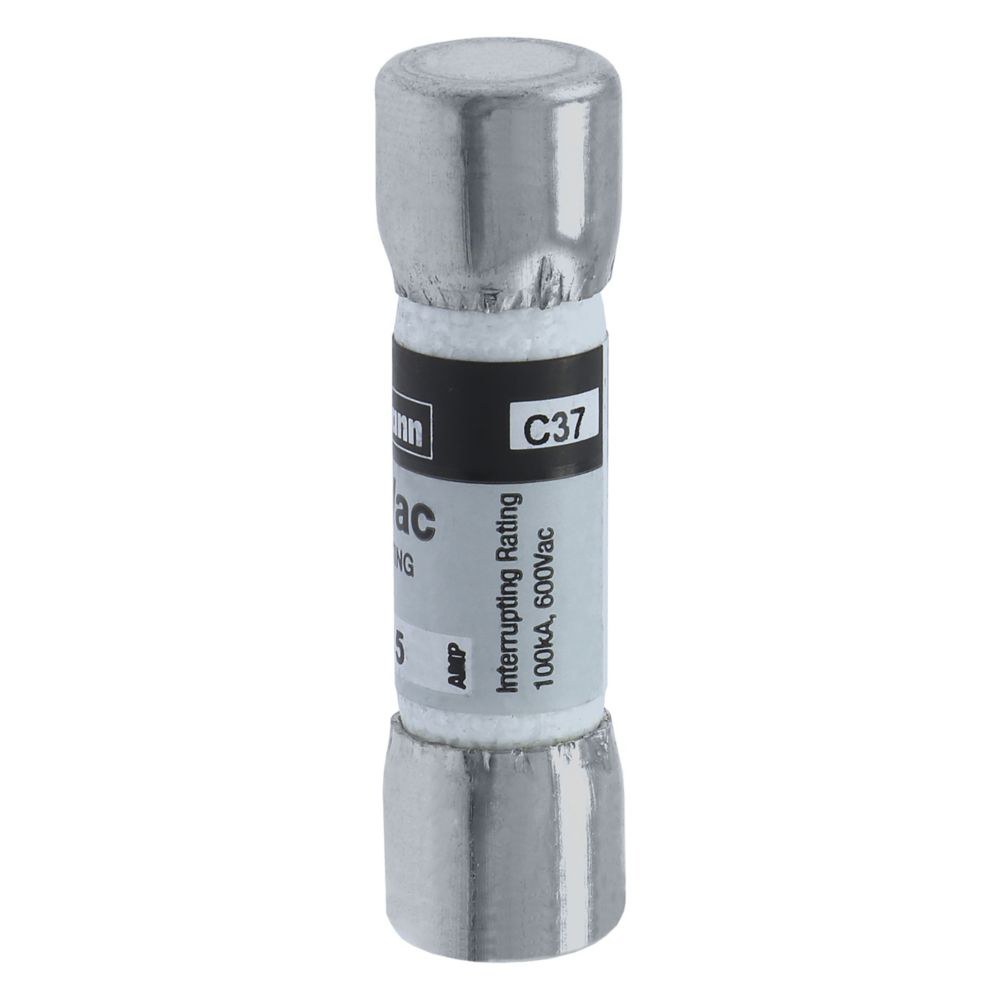 Bussmann Fuse, Cartridge Type, Ktk, 15 Amp, 600 Volt AC, 13/32 Inch Diameter X 1-1/2 Inch Length, Fast Acting, Single – BP/KTK-15