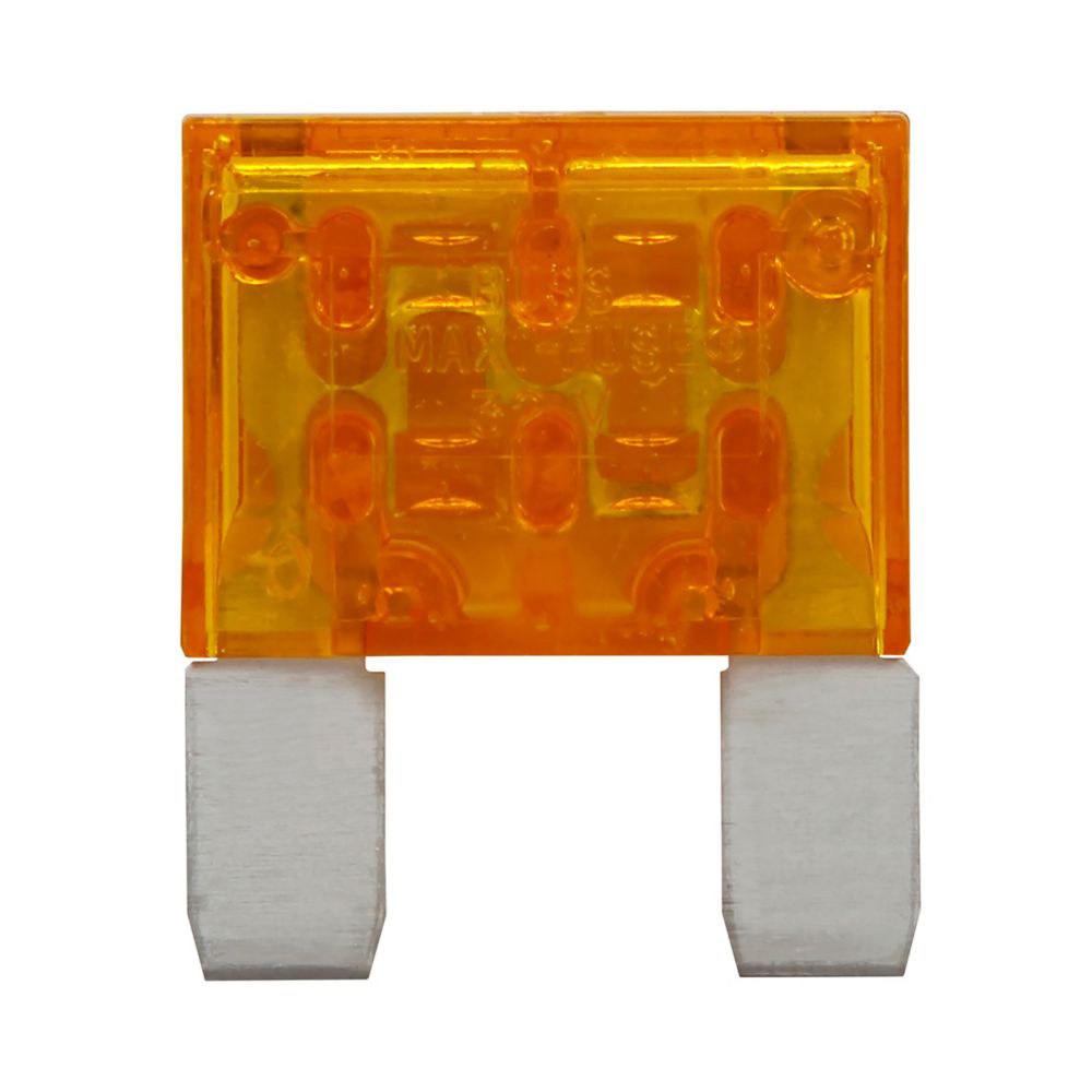 Bussmann Fuse, Yellow Blade, Maxi, 20 Amp, Single, With English/ Spanish/ French Language Blister Packaging – BP/MAX-20-RP